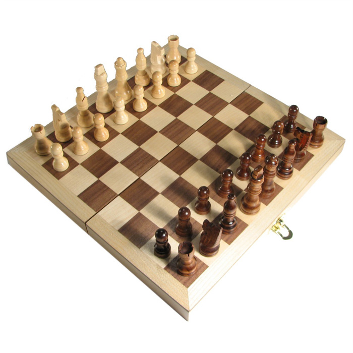 Folding Maple Chess Set