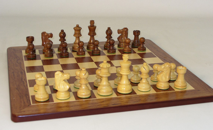 Sheesham & French Lardy Padauk Chess Set